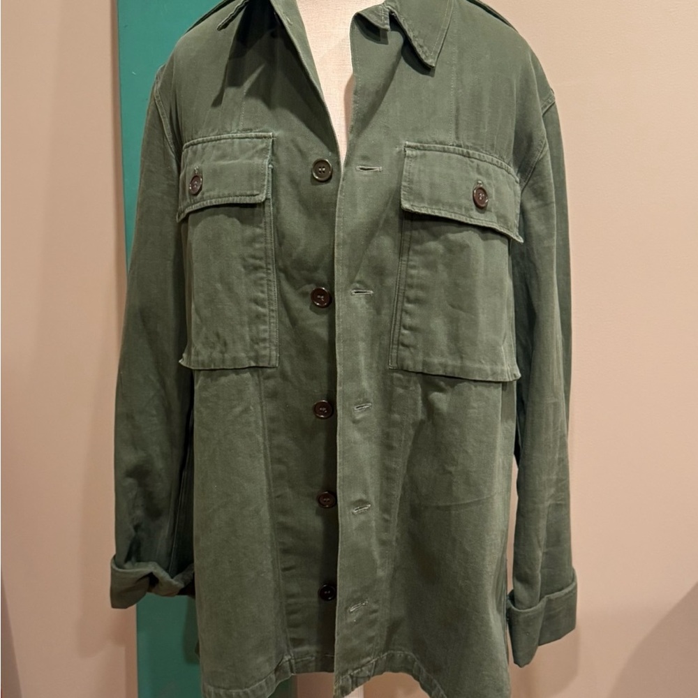 Reformation Vintage Olive Green Army Jacket